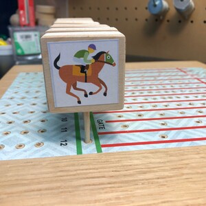 Horse Race Board Game Template - Etsy