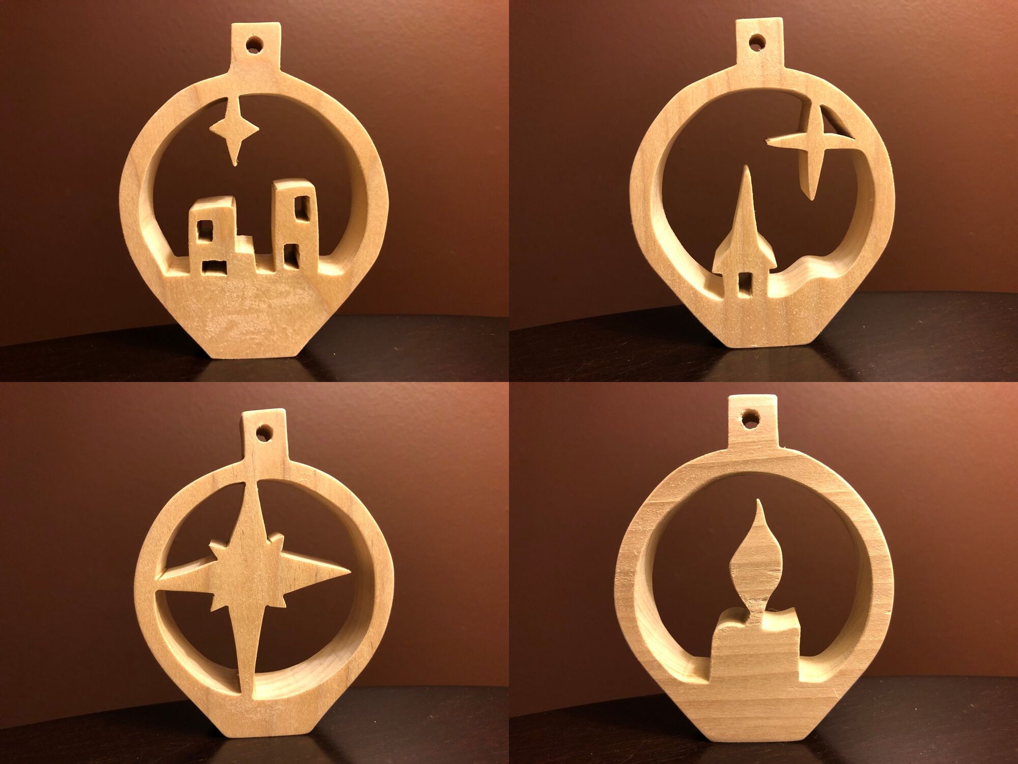Christmas Ornaments Scroll Saw Patterns 4 Pack Volume 2 Etsy