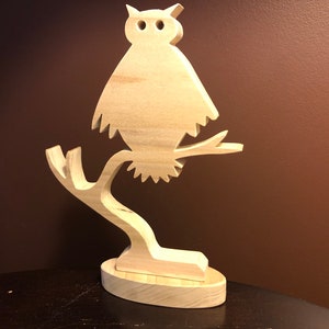 Wood Owl on a Branch Scroll Saw Pattern image 3