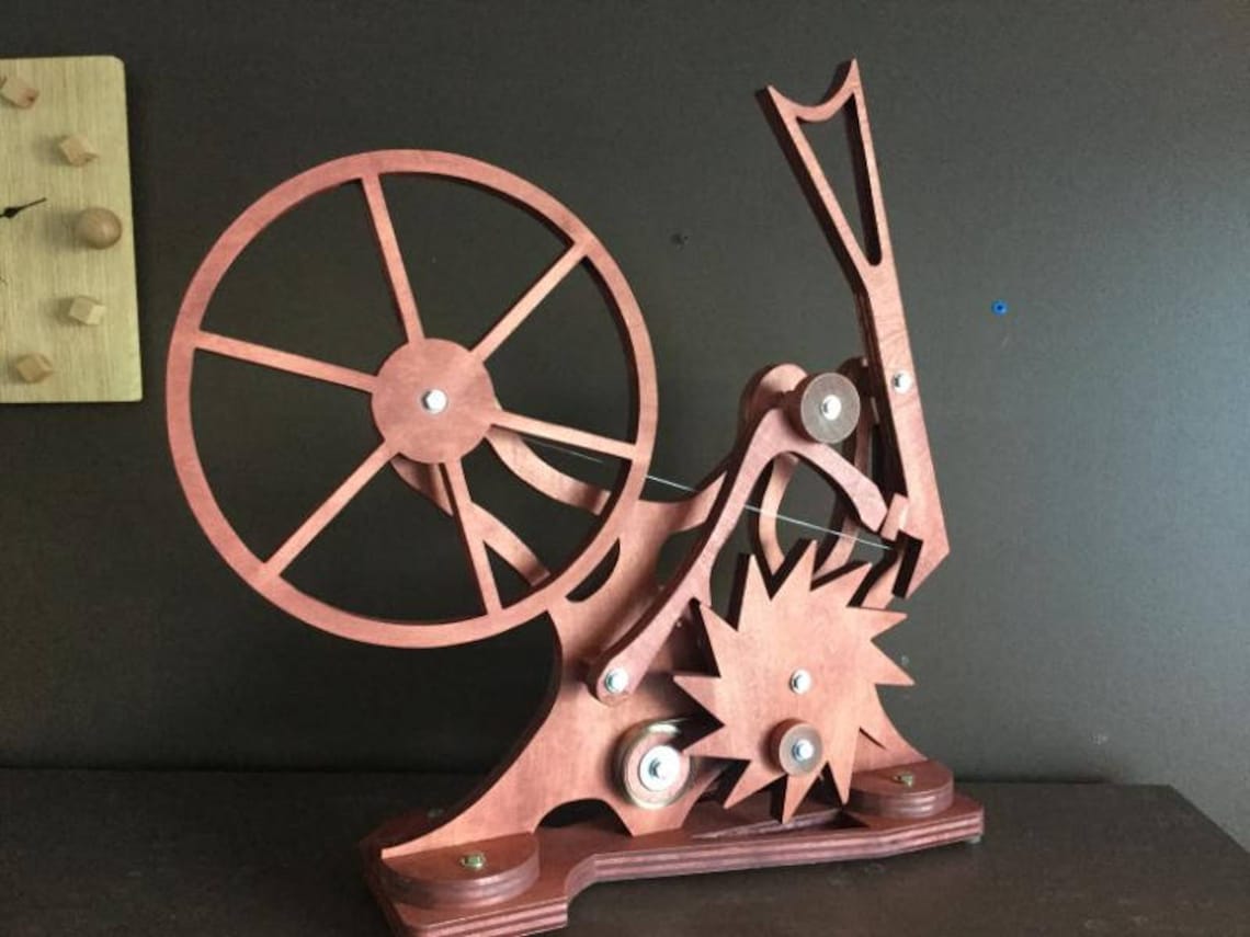 Spring Powered Wheel Sculpture Plans Etsy Canada