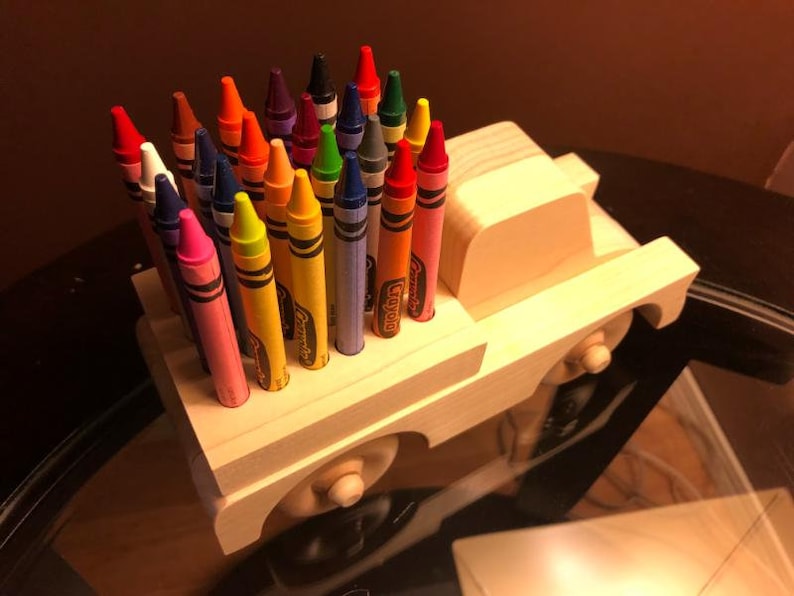 Wood Truck Crayon Holder Scroll Saw Pattern Etsy Canada