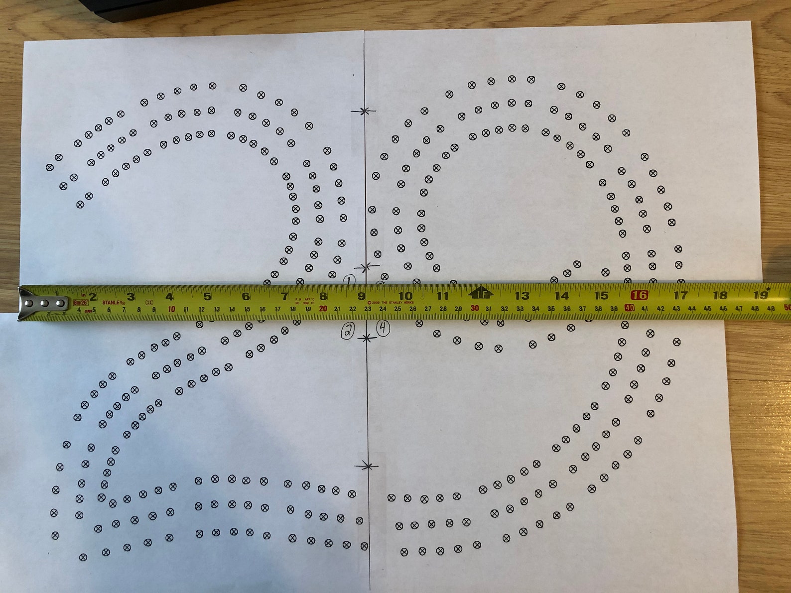 Large 29 Cribbage Board Paper Template Digital Download 13 x Etsy