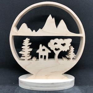 House in Nature Scroll Saw Pattern