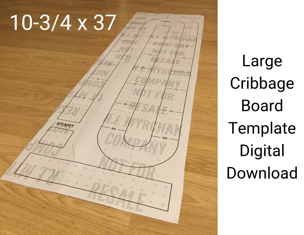 4 Track Cribbage Board Template 4 Track Cribbage Board Template