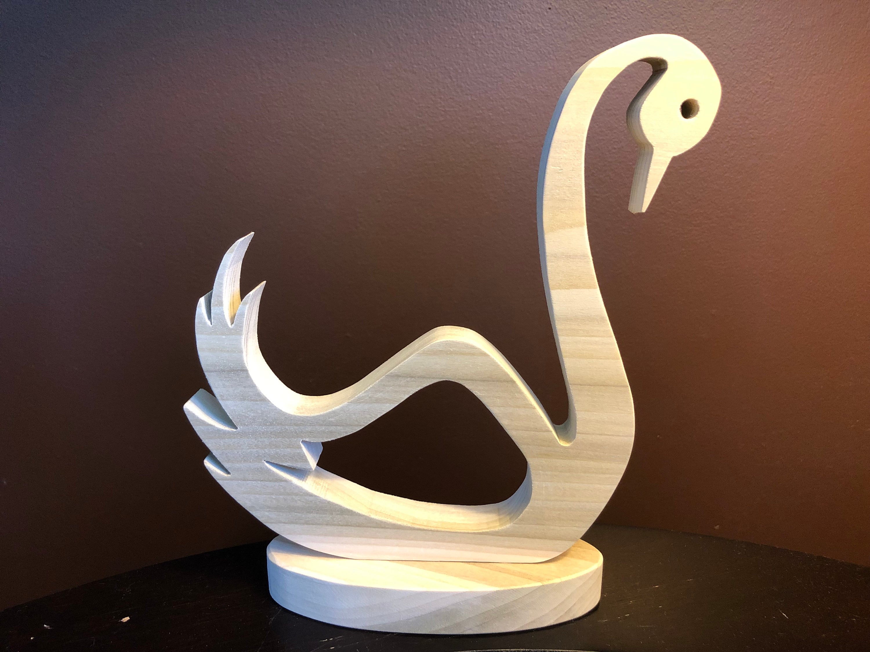 Wood Swan Scroll Saw Pattern Etsy UK