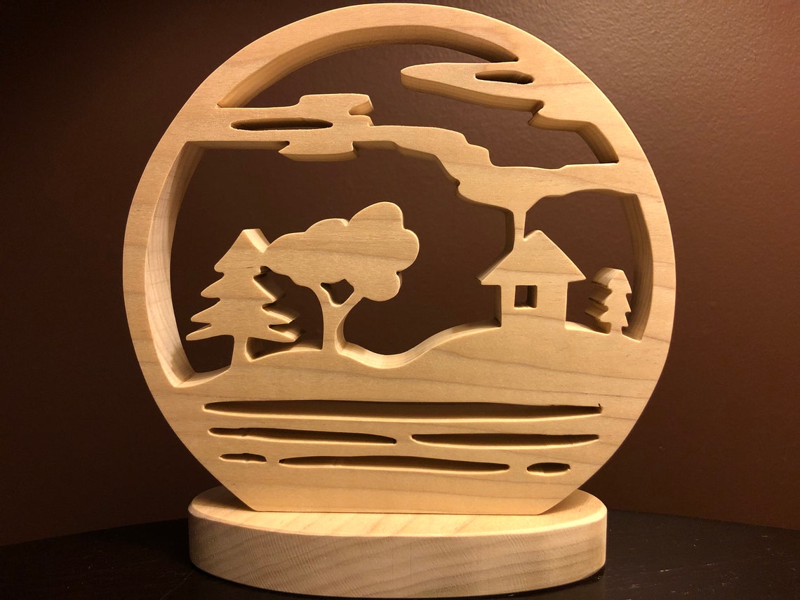 Cabin in the Woods Scroll Saw Pattern Etsy UK