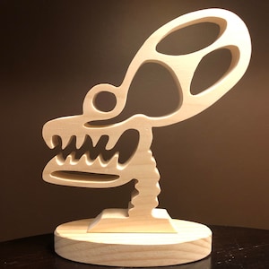 Alien Skull Scroll Saw Pattern