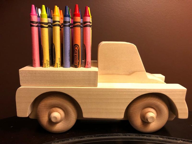 Wood Truck Crayon Holder Scroll Saw Pattern Etsy Canada