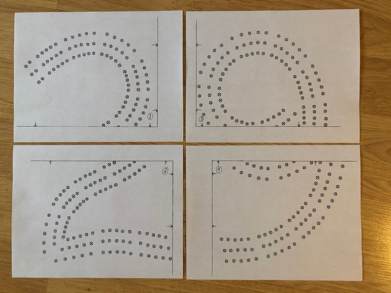 Large 29 Cribbage Board Paper Template Digital Download 13 x Etsy