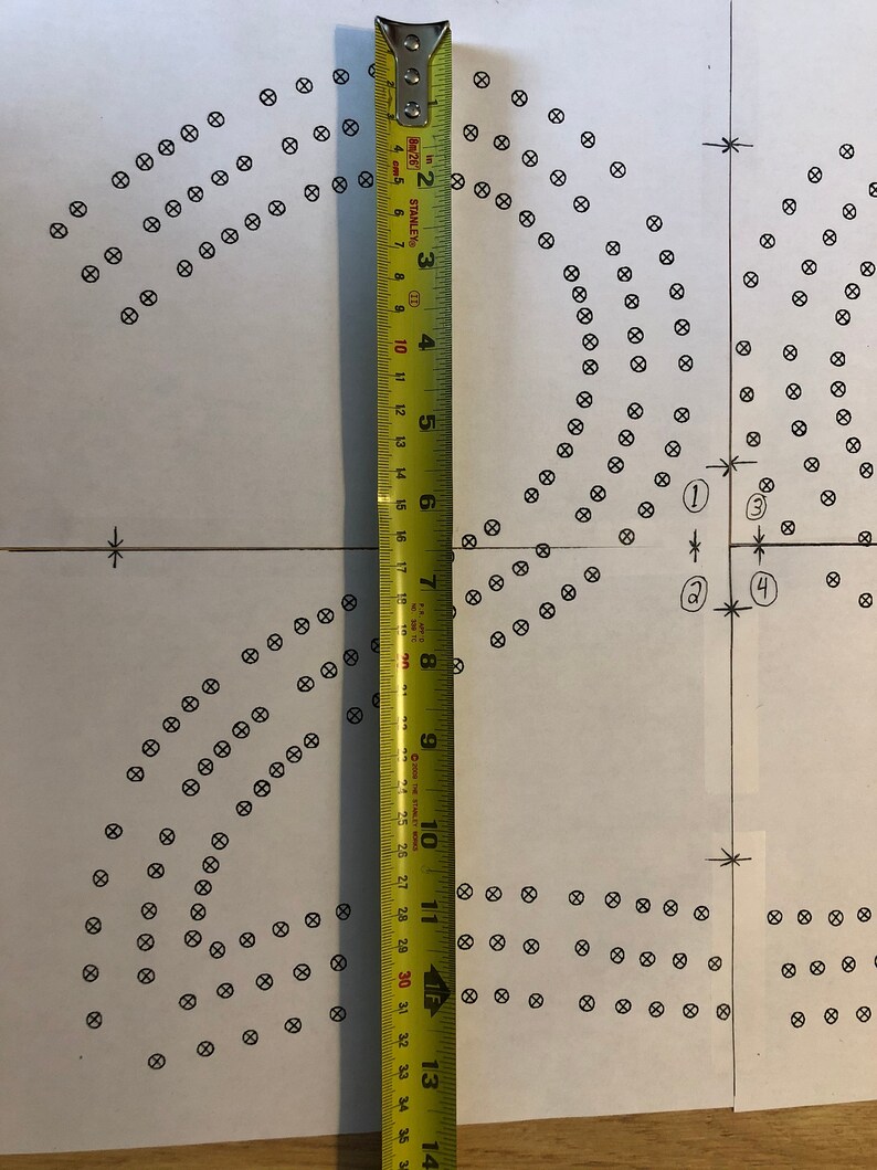 Large 29 Cribbage Board Paper Template Digital Download 13 x Etsy