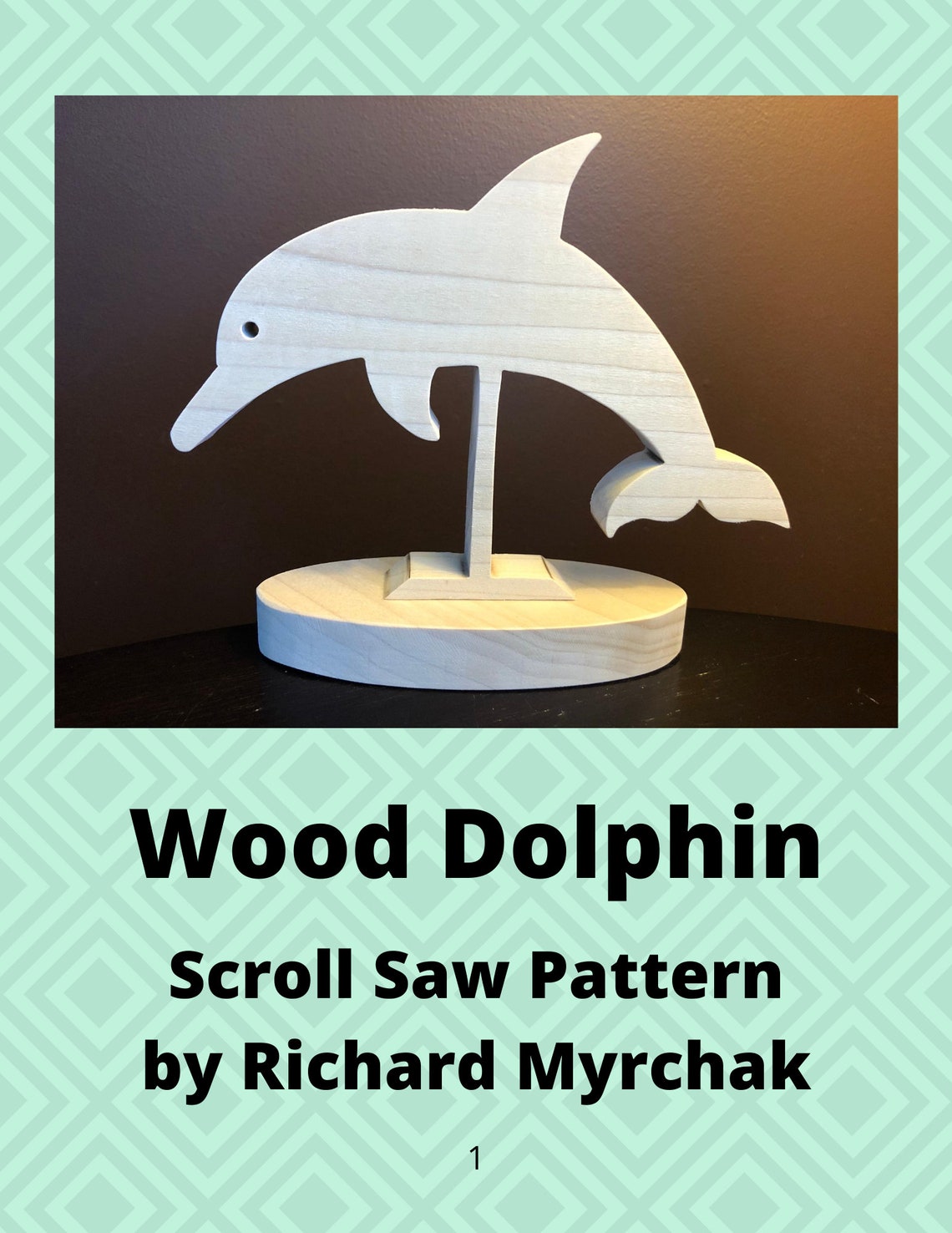 Wood Dolphin Scroll Saw Pattern Etsy