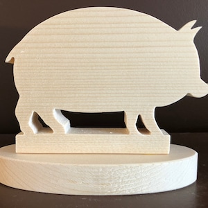 Wooden Pig Scroll Saw Pattern