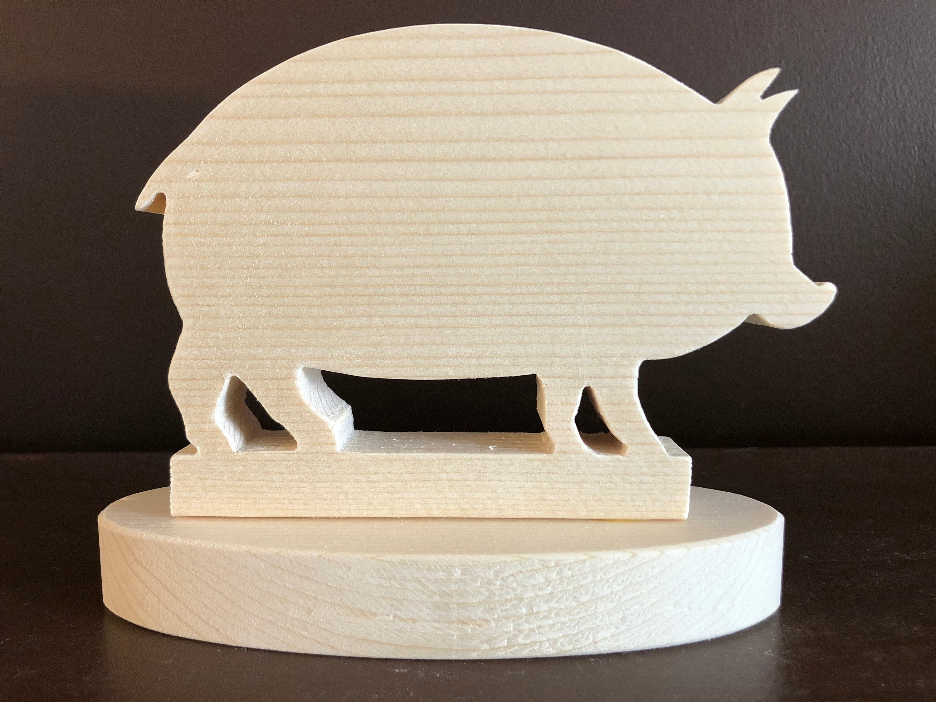 Wooden Pig Scroll Saw Pattern Etsy