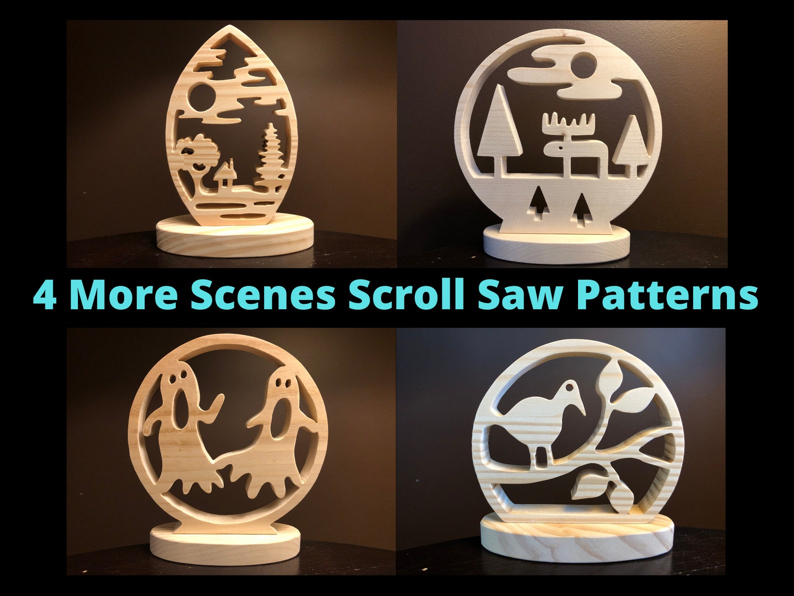 4 More Scenes Scroll Saw Patterns Etsy 4 More Scenes Scroll Saw Patterns Etsy
