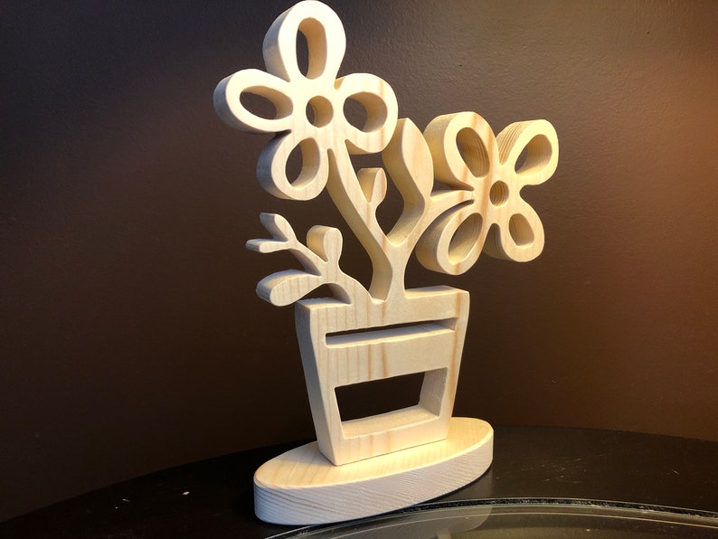 Wood Flowers Scroll Saw Pattern Etsy