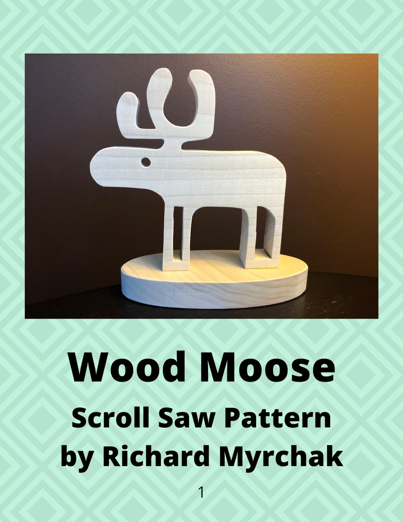 Wood Moose Scroll Saw Pattern Etsy