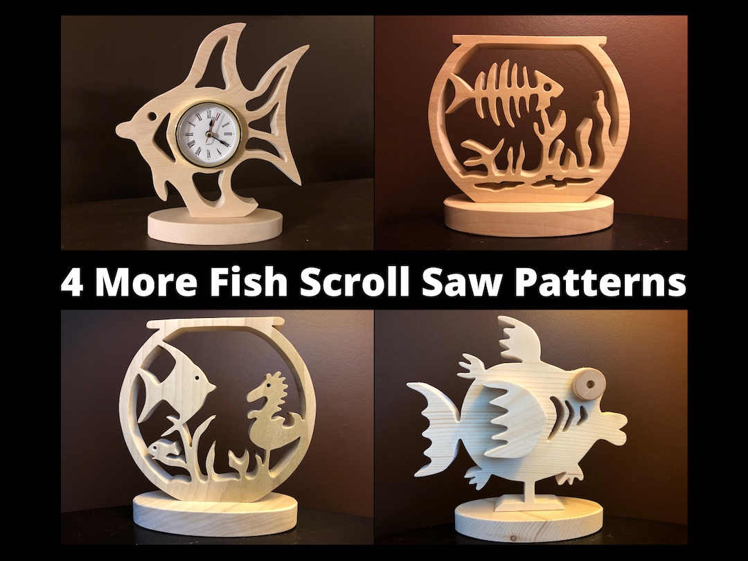 4 More Fish Scroll Saw Patterns Etsy
