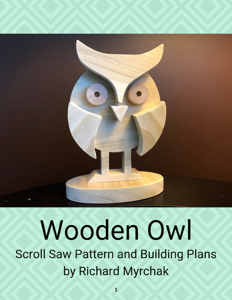 Wood Owl Scroll Saw Pattern Etsy