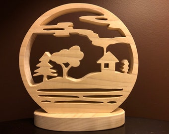 Patrones de sierra de calar de 4 escenas