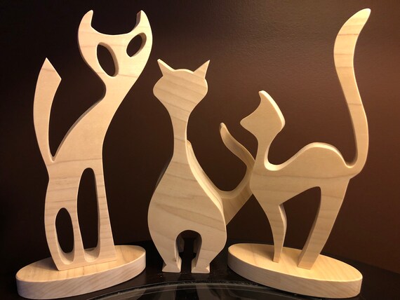 3 Wooden Cats Scroll Saw Patterns - Etsy 3 Wooden Cats Scroll Saw Patterns - Etsy
