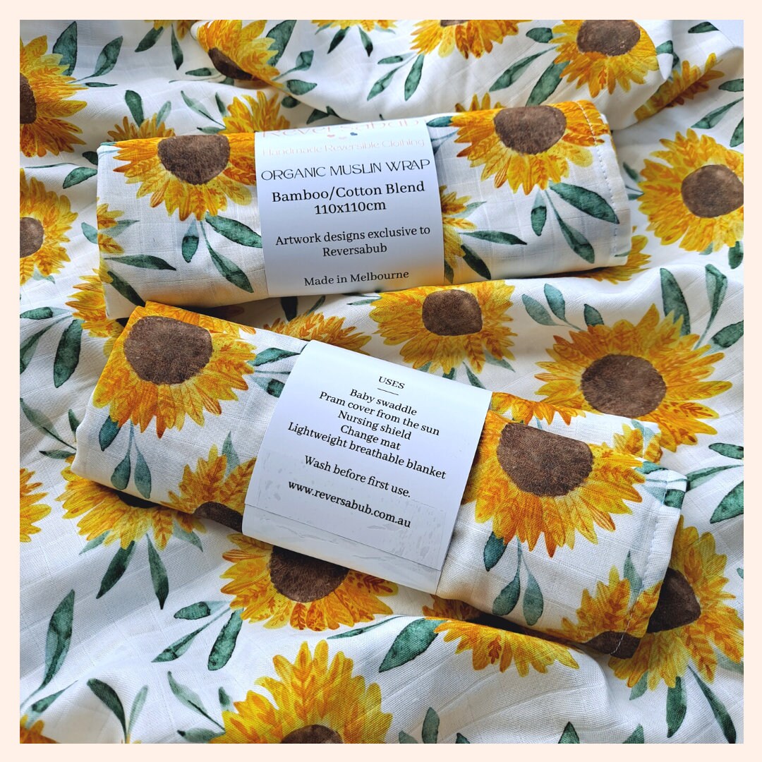 Organic Muslin Wrap - Sunflower Organic Muslin Wrap - Sunflower