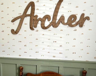 Custom Nursery Wood Name Sign for Baby Shower Gift or Personalized Nursery Decor, Kids Name Sign for Accent Wall in Nursery or Kids Room