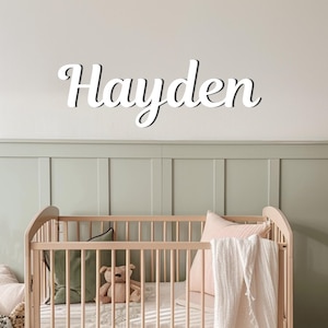 Personalized Wooden Name Sign: Nursery Wall Decor
