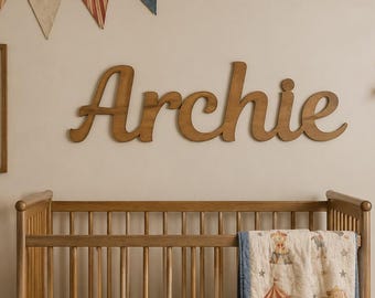 Custom Nursery Wood Name Sign for Baby Shower Gift or Personalized Nursery Decor, Vintage Circus Nursery Theme Decor