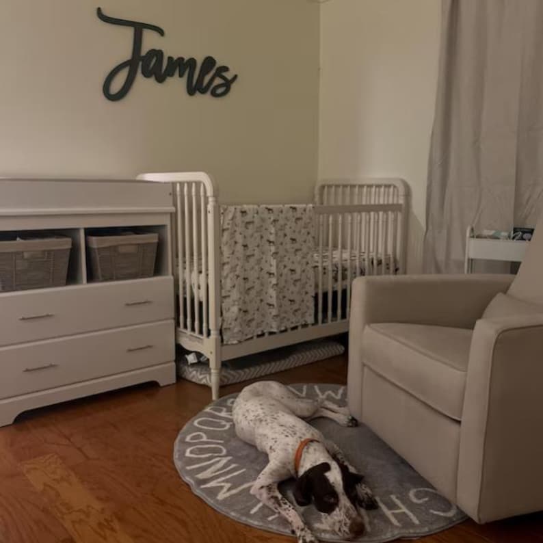Large Baby Name Sign, Large Nursery Name Sign, Big Family Name Sign, Above Crib Name, Custom Wedding Sign, Cursive Name, Custom Sign image 11