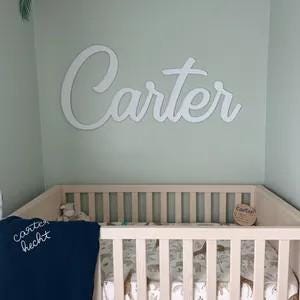 Large Baby Name Sign, Large Nursery Name Sign, Big Family Name Sign, Above Crib Name, Custom Wedding Sign, Cursive Name, Custom Sign image 10