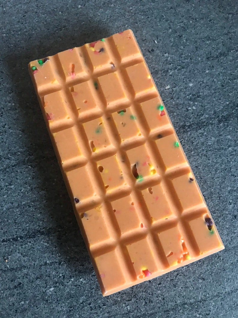 Orange Popping Candy Chocolate Bar Chocolate Bar Popping Etsy UK