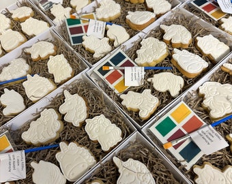 Paint your own cookies,  paint your own cookie boxes