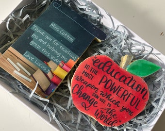 Personalised teacher cookies