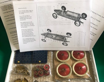 Build your own Racing Car 1930s org Meccano in kit form with instructions
