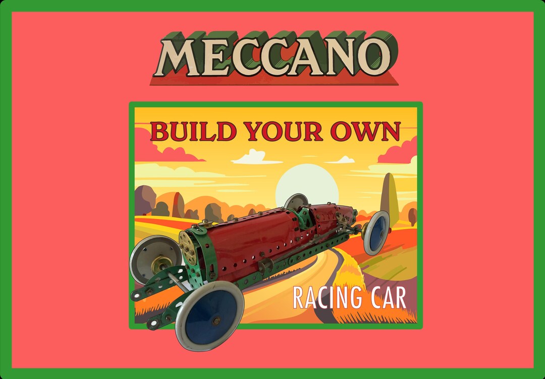 Construisez votre propre voiture de course 1958 63 ou Meccano en kit avec instructions Etsy France
