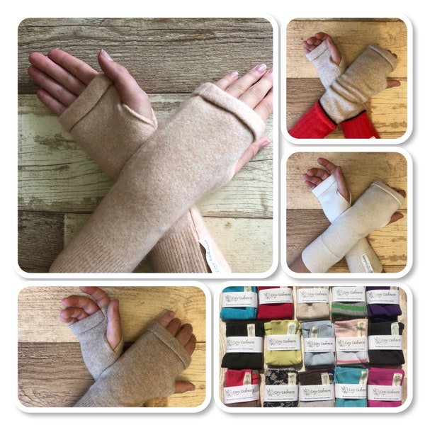 Teen/Petite 100% Cashmere Gloves - Neutrals