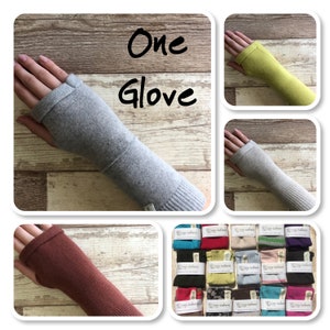 100% Cashmere Single Glove - Buy one or Mix & Match! Light and Dark