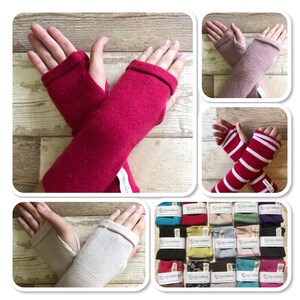 100% Cashmere Gloves - Pink and Reds