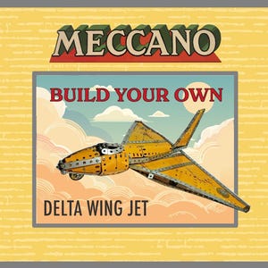 méccano CONSTRUCTEUR D'AVION flyer publicitaire 1930