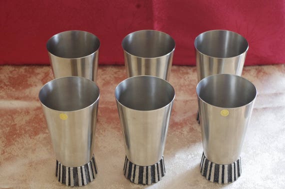 6 Rare Wmf Design Cocktail Cups Mint Julep Cups Barware Etsy