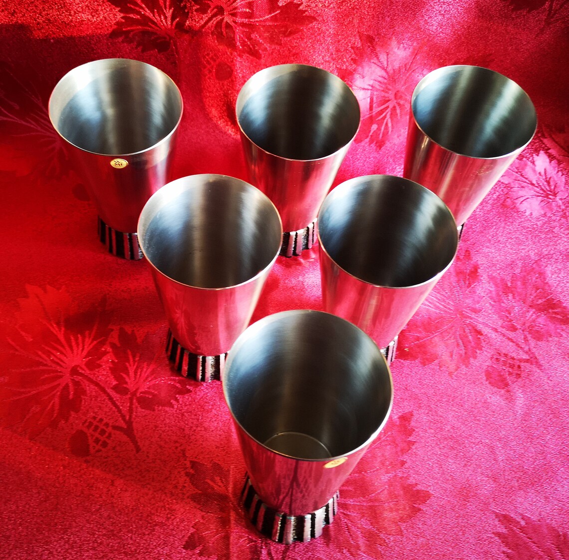 50s WMF DESIGN 6 Cocktail Cups Julep Cups Barware Long Etsy 日本