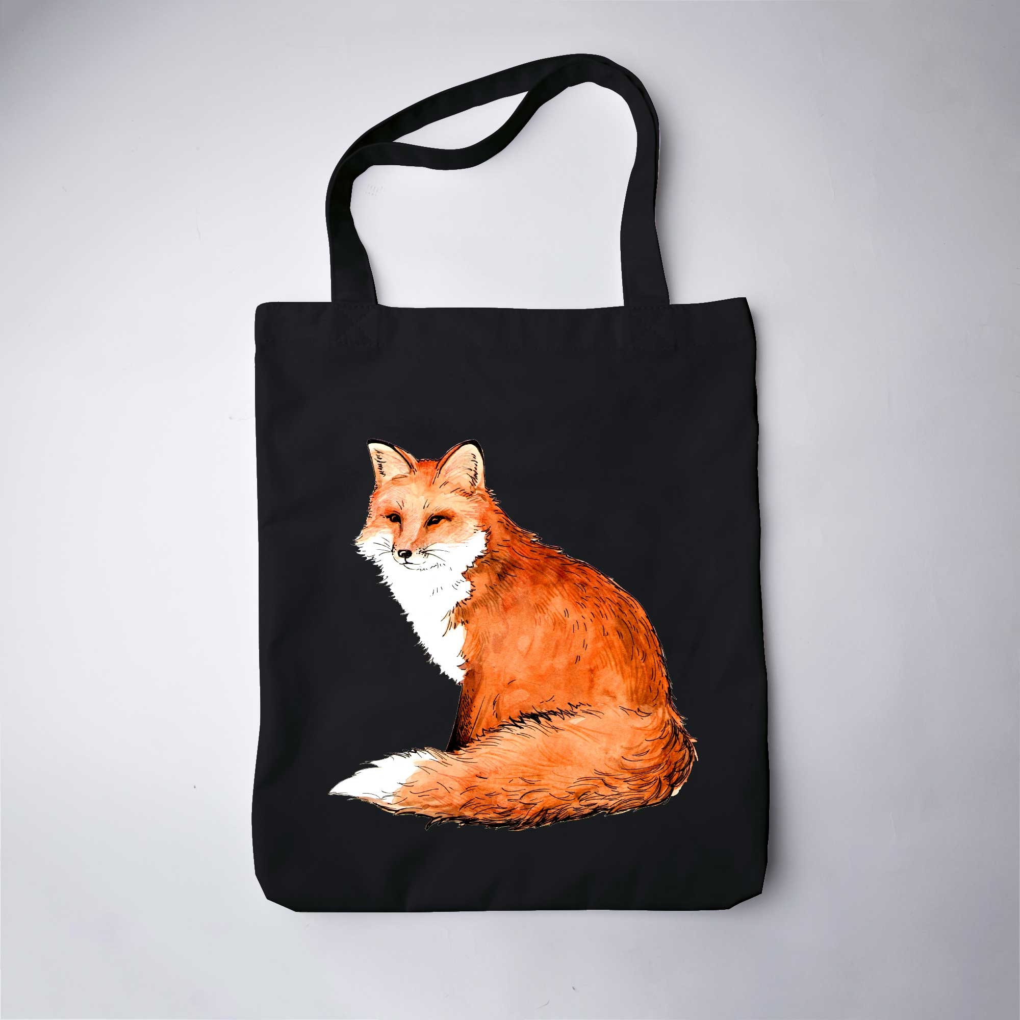 Fox Print Tote bag Shoulder Bag Eco Bag Gift for Friend Fabric Etsy