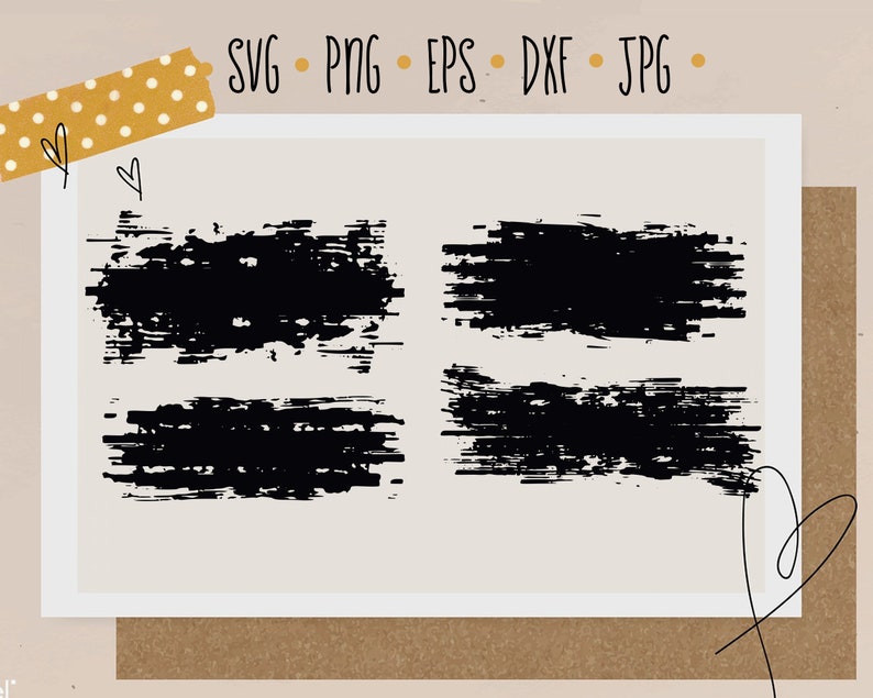 Download Brush Strokes Svg Cut Files Cricut Files Paints Svg Cut ...
