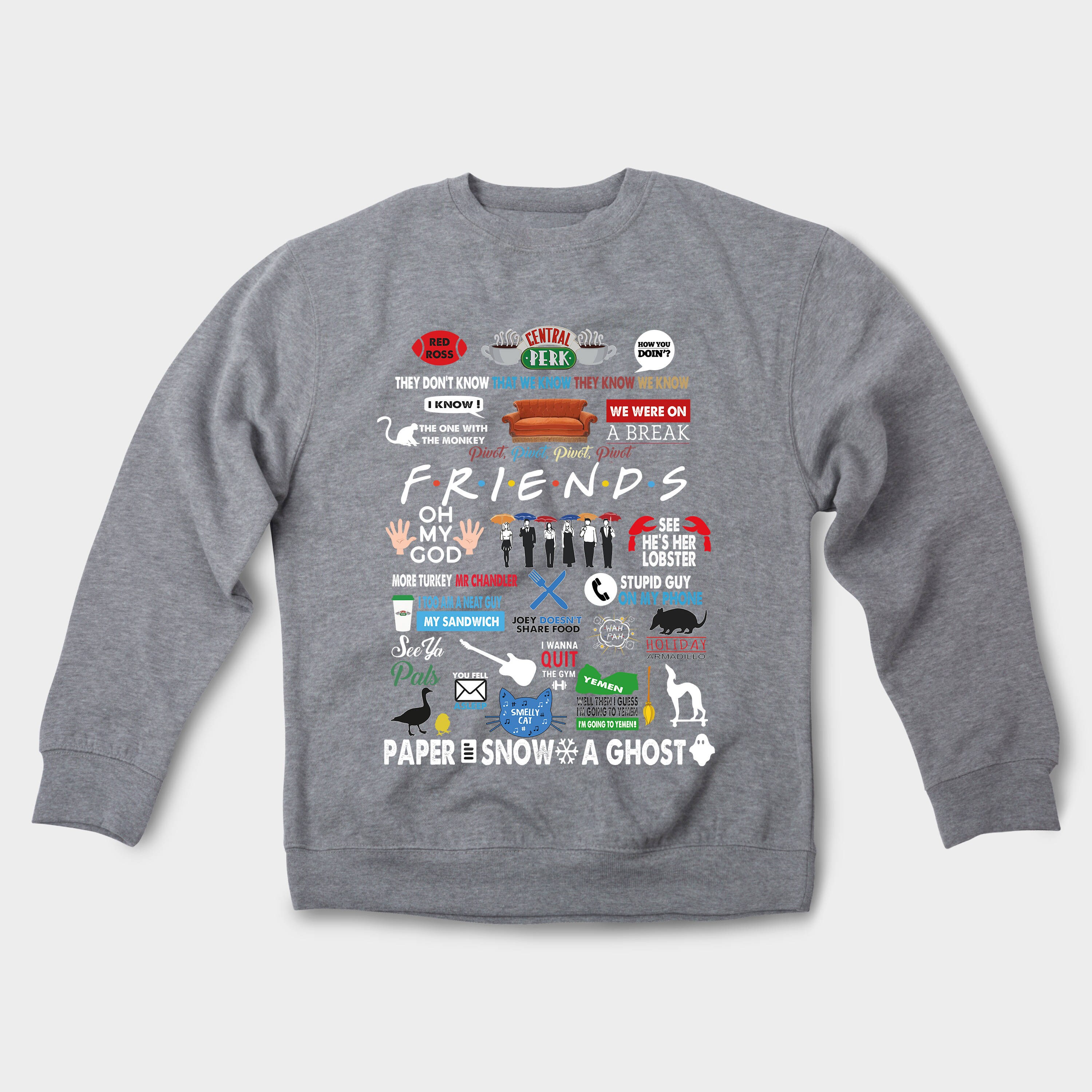 Friends TV Show Clothing Friends TV Show Sweatshirt Friends TV  Etsy