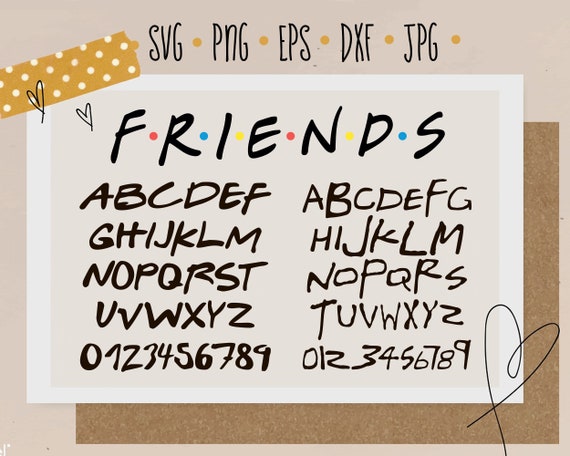Free Free Friends Alphabet Svg 522 SVG PNG EPS DXF File