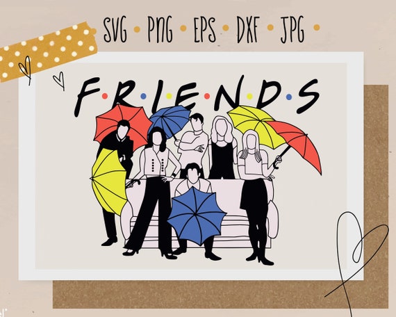 Friends Tv Show Logo Svg File Instand Download Friends Svg Png Etsy