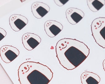 Rice Ball Food Sticker Sheet