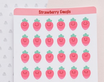 Foglio adesivo Pink Strawberry Planner