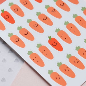 Arkusz naklejek Carrot Emojis Planner