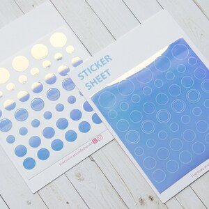 Arkusz naklejek winylowych holograficznych Dots